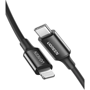 кабель Lightning To USB-C 2.0 1M Black MFi  charging&data syn, ABS Case+TPE US171/60751