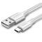 Кабель USB-C 2.0 To USB-A 2.0 1.5M Silver charging&data syn, support QC3.0/AFC/FCP US287/60122. Photo 1