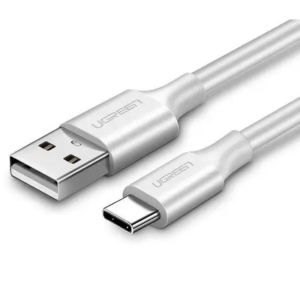 кабель USB-C To USB-A 2.0 1.5M Silver charging&data syn, Aluminum case + Nylon braided US288/60132