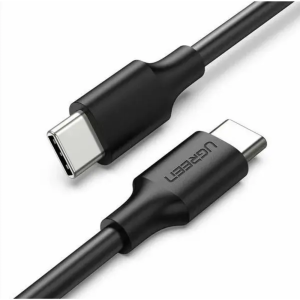 кабель USB-C 2.0 To USB-C 2.0 60W 1M Black support PD3.0/QC4.0, ABS Case+TPE Jacket US286/50997