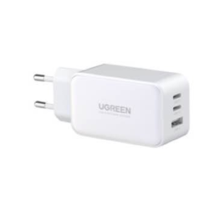 Зарядний пристрій USB-A+2*USB-C 65W GaN White  PD3.0 (PD2.0) + QC4.0 (QC4.0/QC3.0/QC2.0) CD224/15334