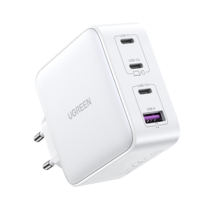 Зарядний пристрій GanTech USB-A+3*USB-C 100W White PPS/PD3.0/QC4.0+/FCP/SCP/AFC/BC1.2 CD226/15337. Photo 2 Зарядний пристрій GanTech USB-A+3*USB-C 100W White PPS/PD3.0/QC4.0+/FCP/SCP/AFC/BC1.2 CD226/15337. Photo 2