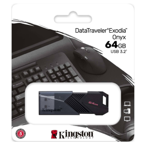 Флеш Пам'ять USB 64GB Portable USB 3.2 Gen 1 DataT raveler Exodia Onyx DTXON/64GB