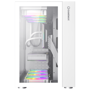 Корпус ATX без блока живлення , закалене скло Infinity White. Photo 2