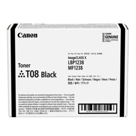 Витратні матеріали для друкувальних пристроїв CANON T08 Cartridge Black (3010C006AA)
