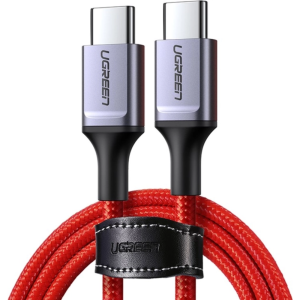 кабель USB-C 2.0 To USB-C 2.0 60W 1M Red support PD3.0/QC4.0 US294/60186