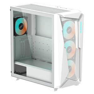 Корпус без БЖ Mid Tower RGB Fusion up to E-ATX MB  Full-Size Tempered Glass Both Side Panel GIGABYTE C301 GLASS WHITE