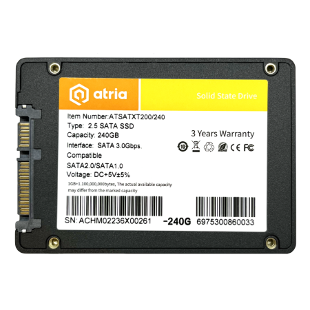SSD накопичувач внутрішній ATRIA ATSATXT200/240 (ATSATXT200/240)