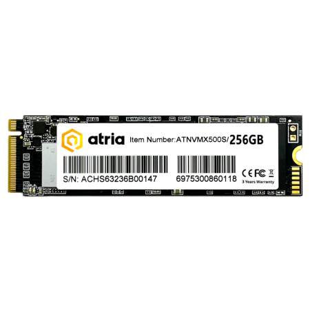 SSD накопичувач внутрішній ATRIA ATNVMX500S/256 (ATNVMX500S/256)
