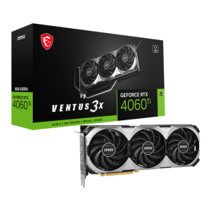 Відеокарта NVIDIA RTX 4060 TI /VENTUS/3X/OC/8GB/GDDR6 RTX 4060 Ti VENTUS 3X 8G OC