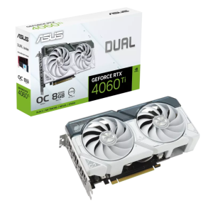 Відеокарта NVIDIA RTX 4060 TI /DUAL/OC/WHITE/8GB/GDDR6 DUAL-RTX4060TI-O8G-WHITE