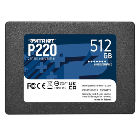 SSD накопичувач внутрішній PATRIOT P220S512G25 (P220S512G25)
