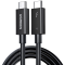 кабель USB-C To USB-C Thunderbolt 4 0.8M Black Data&Charging+&Audio+Video US501/30389. Photo 1