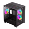 Корпус Micro-ATX без блока живлення  USB2.0x2, USB 3.0x1 Infinity Mini Black. Photo 1