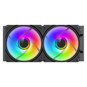 Процесорний кулер 62.82 CFM, 1.89mmH20, 32dBA, 800 -2000RPM ,water pump: RPM 2300, NOICE 26.9dBA, Con IceBurg 240 Infinity. Photo 2