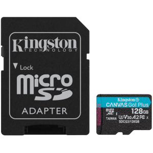 Карта пам'яті 128GB microSDXC C10 A2 Canvas Go!  170R/90W UHS-I, U3, V30 + adapter SDCG3/128GB. Photo 3 Карта пам'яті 128GB microSDXC C10 A2 Canvas Go!  170R/90W UHS-I, U3, V30 + adapter SDCG3/128GB. Photo 3
