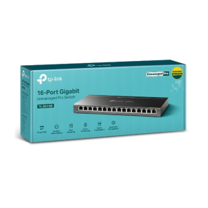 Комутатор EasySmart Switch, 16-Port Gigabit Easy Smart Switch, 16 Gigabit RJ45 Ports TL-SG116E. Photo 3
