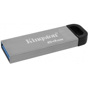 Флеш пам'ять DataTraveler Kyson 64GB USB 3.2 Silve r/Black DTKN/64GB. Photo 3