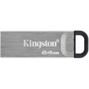 Флеш пам'ять DataTraveler Kyson 64GB USB 3.2 Silve r/Black DTKN/64GB. Photo 2