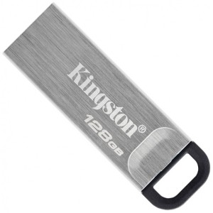 Флеш пам'ять DataTraveler Kyson 128GB USB 3.2 Silv er/Black DTKN/128GB. Photo 3