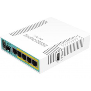 Маршрутизатор hEX PoE, 5xGE with PoE output for fo ur ports, SFP, USB, RouterOS L4 RB960PGS. Photo 3