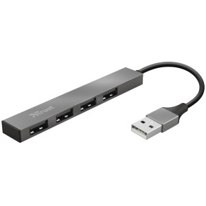 4-Портовий Концентратор Halyx Aluminium Mini USB 2 .0 Hub Halyx 4-PORT Mini USB 2.0 Hub