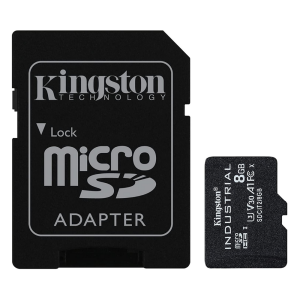 Карта пам'яті 8GB microSDHC/SDXC C10 A1 Industrial  100R/80W UHS-I Speed Class U3, V30, A1 + adapter SDCIT2/8GB. Photo 2