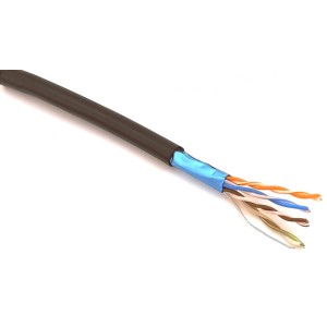 Кабель cat.5e F/UTP,PE, 4х2х24 AWG (500м) чорний 70910021. Photo 2 Кабель cat.5e F/UTP,PE, 4х2х24 AWG (500м) чорний 70910021. Photo 2