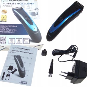 Машинка для стрижки Black/Blue, акумуляторна, 24 довжини стрижки, обмінна гарантія EBC004 Hair Clipper Apollo. Photo 2