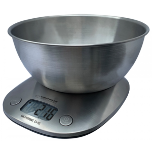 Ваги кухоннi з чашею 2 л, прямокутні, нержавіюча  сталь, макс. вага 5 кг, обмінна гарантія EKS008 Kitchen Scale Lychee