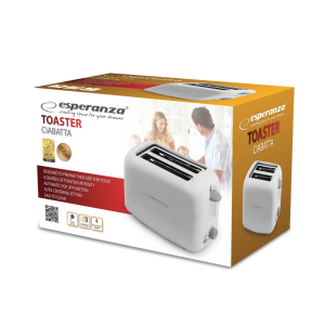 Тостер 600W White, 6 режимів обсмажуван ня, обмінна гарантія EKT002 Toaster Ciabatta 600W. Photo 2
