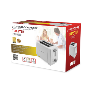 Тостер 600W White, 7 режимів обсмажуван ня, обмінна гарантія EKT001 Toaster Caprese 600W. Photo 3