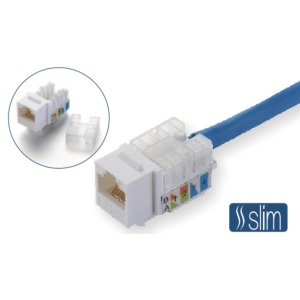 Модуль Keystone RJ45, UTP, Slim, Cat.6, 110 IDC, з ахисна кришка KD-KJ2085UC6. Photo 2