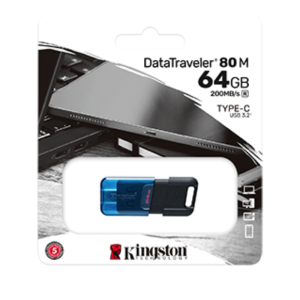 Флеш пам'ять 64GB DataTraveler 80 M 200MB/s USB-C  3.2 Gen 1 DT80M/64GB