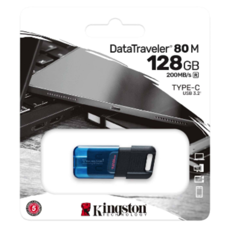 Флеш пам'ять USB KINGSTON DT80M/128GB (DT80M/128GB)