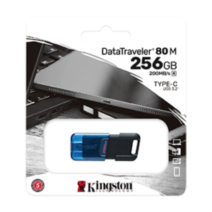Флеш пам'ять 256GB DataTraveler 80 M 200MB/s USB-C  3.2 Gen 1 DT80M/256GB
