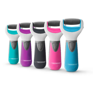 Електрична роликова пилка-пемза для п'яток, бірюзо во-біла, живлення від батарейок, обмінна гарантія EBF003T Daisy Turquoise. Photo 2