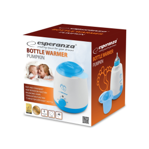 Підігрівач для пляшечок 100Вт, темп. нагріву 40°C,  70°C і 100°C, внутр. діаметр 75 мм, обмін. гарант EKB002 PUMPKIN. Photo 3