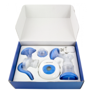 Електричний та механічний молоковідсмоктувач (2в1) , LCD дисплей, з соскою, пляшка 150 мл ECM003B 2W1 GEMELOS. Photo 2