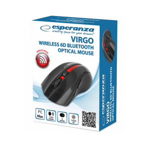 Бездротова мишка Wireless Bluetooth Optical Mouse  6D Virgo Red EM129R 6D Virgo Red. Photo 2
