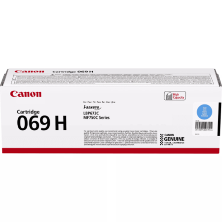 Витратні матеріали для друкувальних пристроїв CANON Cartridge 069H Cyan(5.5K) (5097C002AA)