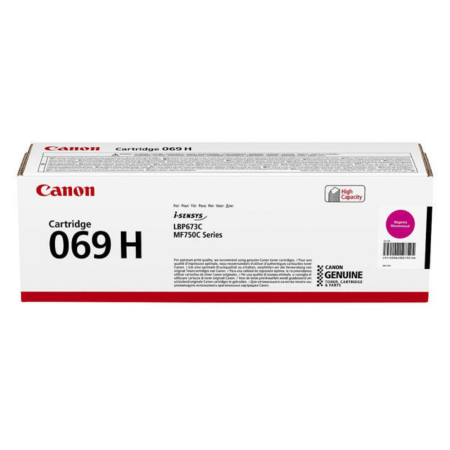Витратні матеріали для друкувальних пристроїв CANON Cartridge 069H Magenta(5.5K) (5096C002AA)