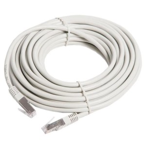 Патч-корд RJ45, FTP 5e, 10.0m,24AWG, CU, сірий KD-PAFT41000GY