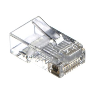 Конектор RJ45, UTP, з наскрізними отворами, 8p8c ( 100шт пакунок) KD-PG8032-C5e. Photo 2