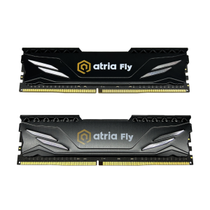 модуль пам'яті 16Gb DDR4 2666MHz  Atria Fly Black  (2x8) UAT42666CL19BK2/16