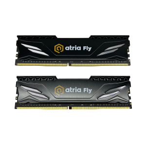 модуль пам'яті 16Gb DDR4 3200MHz  Atria Fly Black  (2x8) UAT43200CL18BK2/16