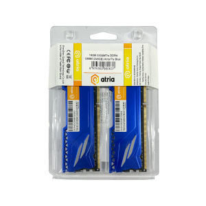 модуль пам'яті 16Gb DDR4 3200MHz  Atria Fly Blue ( 2x8) UAT43200CL18BLK2/16. Photo 3