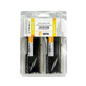 модуль пам'яті 32Gb DDR4 3200MHz  Atria Fly Black  (2x16) UAT43200CL18BK2/32. Photo 3