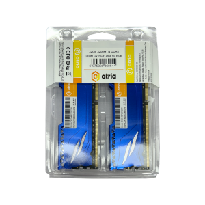 модуль пам'яті 32Gb DDR4 3200MHz  Atria Fly Blue ( 2x16) UAT43200CL18BLK2/32. Photo 3