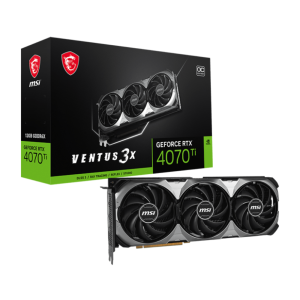 Відеокарта NVIDIA RTX 4070 TI /VENTUS/3XE1/OC/12GB/GDDR6Х RTX 4070 Ti VENTUS 3X E1 12GOC